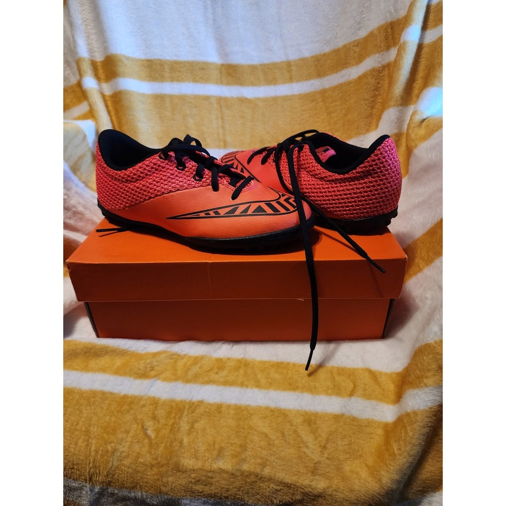 Nike MercurialX Pro TF Kids Soccer Shoes Bright Crimson Black 725239-608 4Y